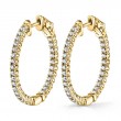 Diamond Hoop Earrings 27MM