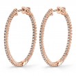 Diamond Hoop Earrings 35MM