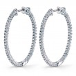 Diamond Hoop Earrings 35MM