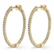 Diamond Hoop Earrings 35MM