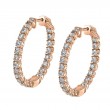 Diamond Hoop Earrings - 27MM