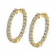 Diamond Hoop Earrings - 27MM