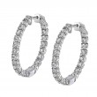 Diamond Hoop Earrings - 27MM