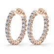 Thick Diamond Huggie Earrings - 25MM