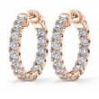 Extra Thick Diamond Huggie Earrings - 25MM