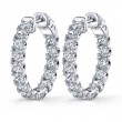 Extra Thick Diamond Huggie Earrings - 25MM