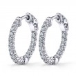 Diamond Hoop Earrings - 19MM