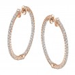 Diamond Hoop Earrings - 35MM