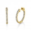 24MM Diamond Hoop Earrings