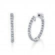 24MM Diamond Hoop Earrings
