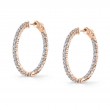 Classic Diamond Hoop Earrings - 32MM - 3 CT