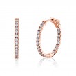 24MM Diamond Hoop Earrings