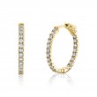 24MM Diamond Hoop Earrings