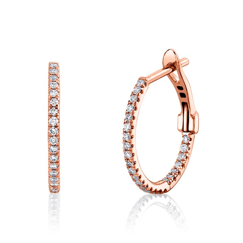 Diamond Hoop Earrings