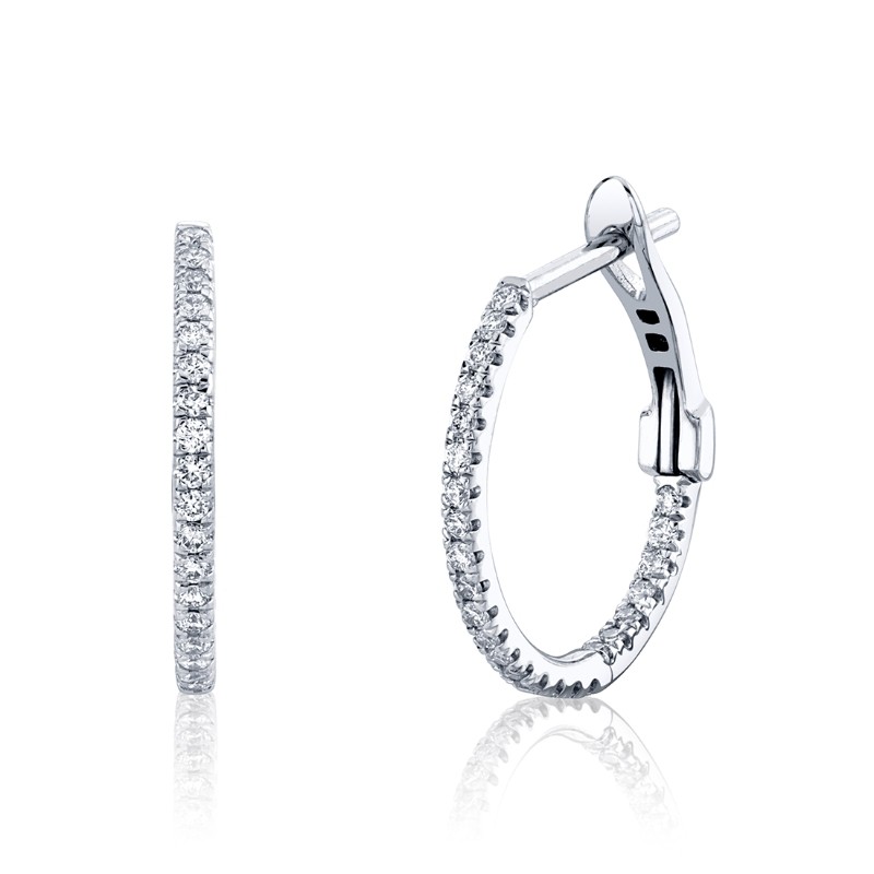 Diamond Hoop Earrings