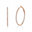 Diamond Hoop Earrings