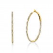 Diamond Hoop Earrings