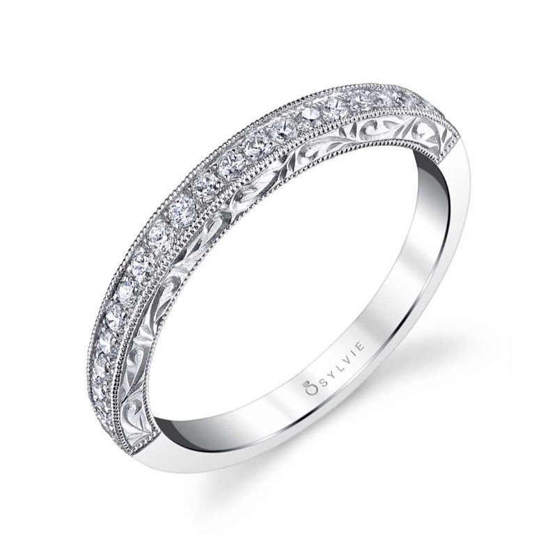 Modern Vintage Wedding Band - Envie
