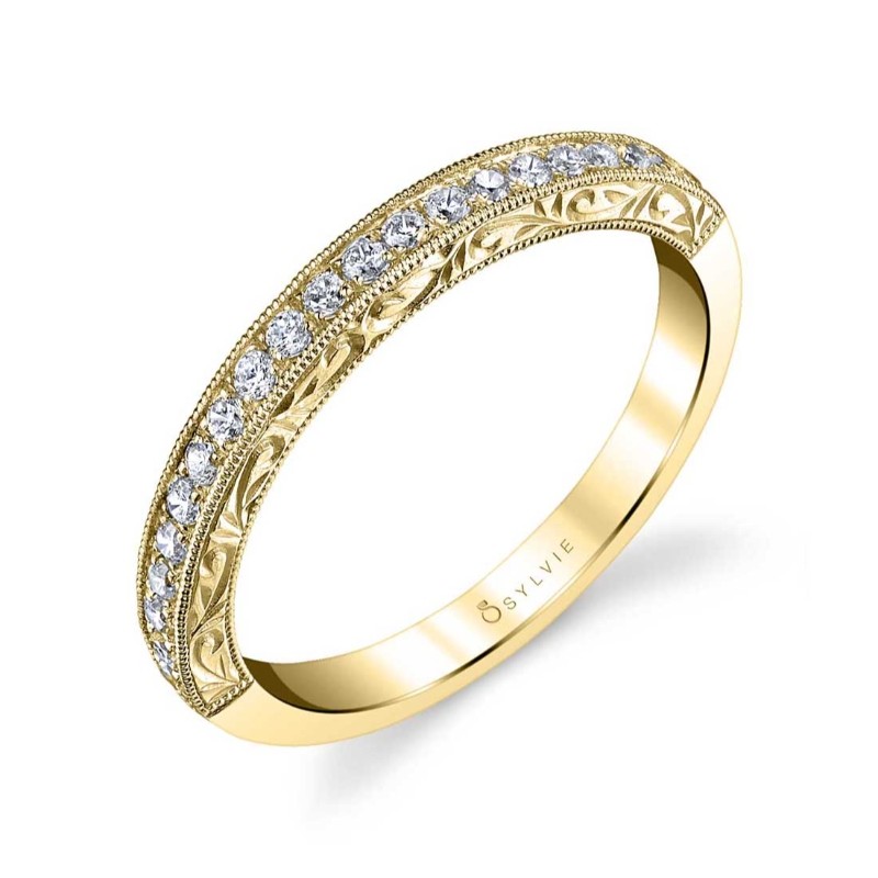 Modern Vintage Wedding Band - Envie