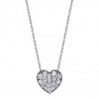 Heart-Shaped Diamond Necklace