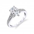 Pear Shaped Vintage Inspired Engagement Ring - Chereen