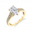 Pear Shaped Vintage Inspired Engagement Ring - Chereen
