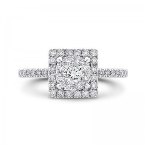 Diamond Engagement Ring in 14K White Gold