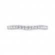 Round Diamond Half-Eternity Wedding Band in 14K White Gold