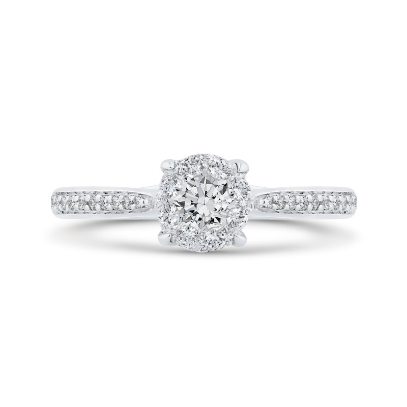 Diamond Engagement Ring in 14K White Gold