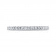 Round Diamond Half-Eternity Wedding Band in 14K White Gold