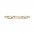 Round Diamond Half-Eternity Wedding Band in 14K Yellow Gold