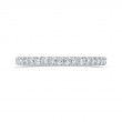 Round Diamond Half-Eternity Wedding Band in 14K White Gold