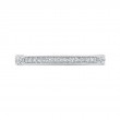 Euro Shank Round Diamond Half-Eternity Wedding Band in 14K White Gold