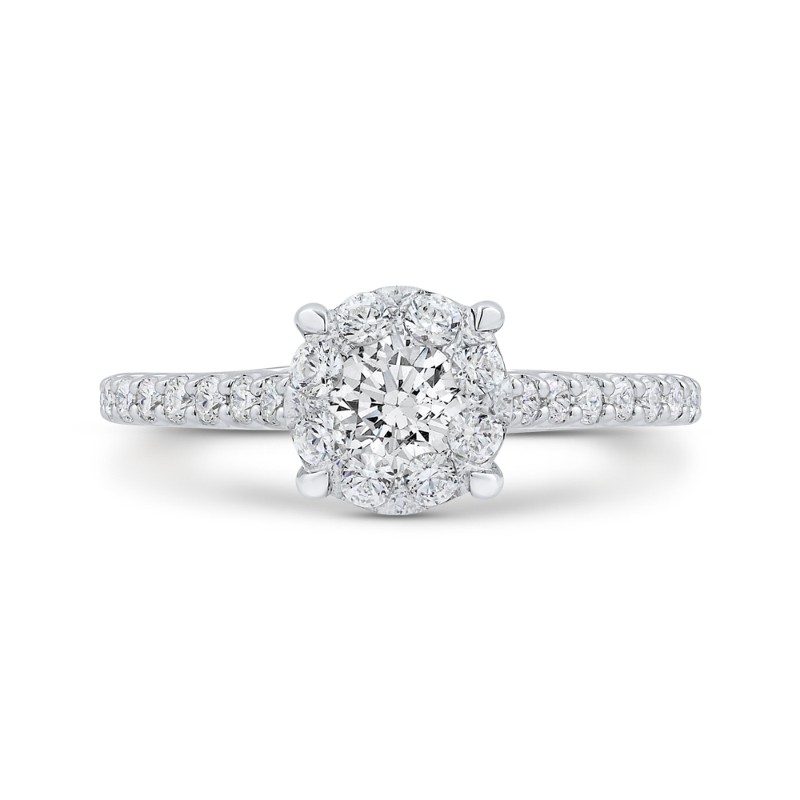 Diamond Engagement Ring in 14K White Gold