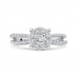 Diamond Engagement Ring in 14K White Gold