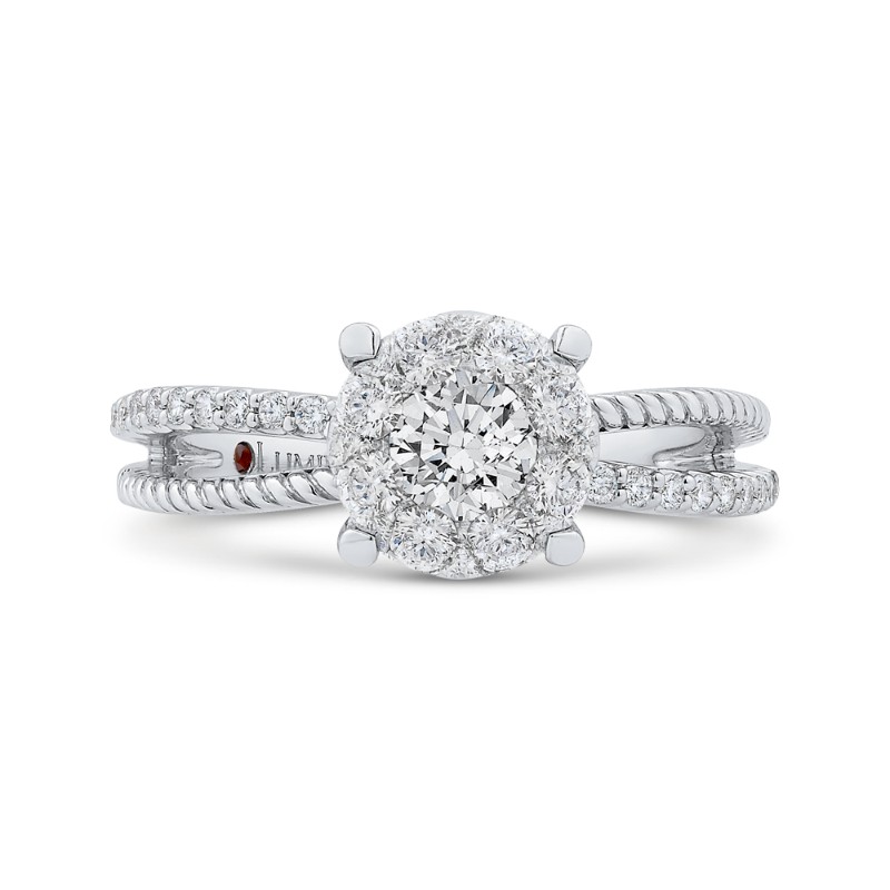 Diamond Engagement Ring in 14K White Gold