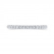 Round Diamond Half-Eternity Wedding Band in 14K White Gold