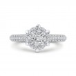 Round Diamond Engagement Ring with Six-Prong Head in 14K White Gold