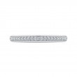 Round Diamond Half-Eternity Wedding Band in 14K White Gold