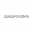 Round Diamond Wedding Band in 14K White Gold