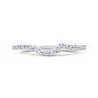 Round Diamond Half-Eternity Wedding Band in 14K White Gold