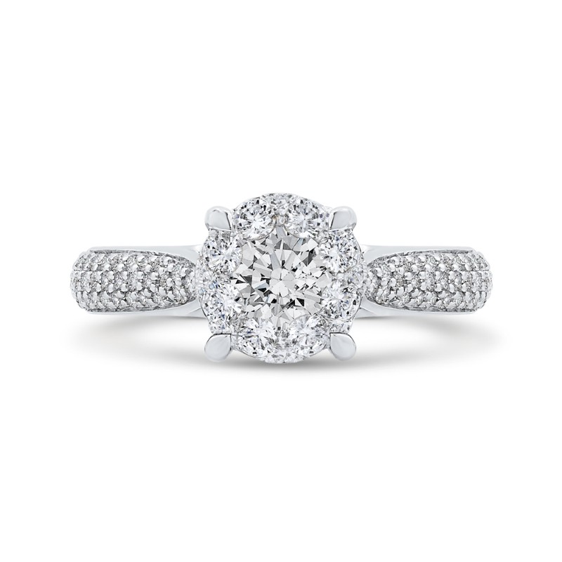 Diamond Engagement Ring in 14K White Gold