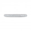 Round Diamond Half-Eternity Wedding Band in 14K White Gold
