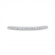 Euro Shank Round Diamond Half-Eternity Wedding Band in 14K White Gold