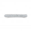 Round Diamond Half-Eternity Wedding Band in 14K White Gold