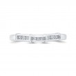Round Diamond Wedding Band in 14K White Gold