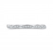 Half-Eternity Round Diamond Wedding Band in 14K White Gold