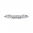 Round Diamond Wedding Band in 14K White Gold