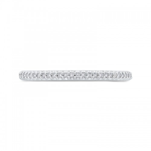 Diamond Half-Eternity Wedding Band in 14K White Gold