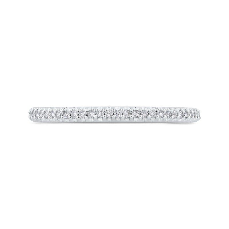 Diamond Half-Eternity Wedding Band in 14K White Gold